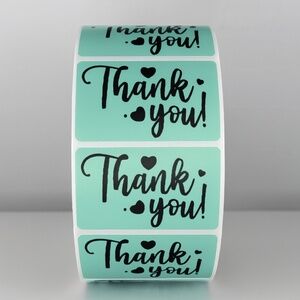 Thank You Stickers Purple Heart | Small Business Packaging Labels Cute